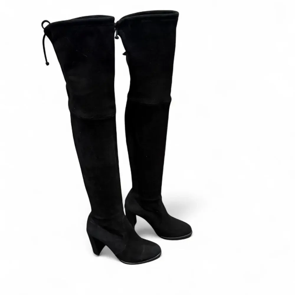 Stuart Weitzman Highland Stretch-Leather Over-the-Knee (sz 6)
